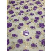 Şeffaf Desenli 80 cm X 120 cm 1.7 mm Kalın Pvc Kaymaz Masa Örtüsü