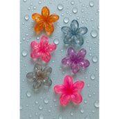 ŞEHRAZAT HANDMADE TASARIM LOTUS ÇİÇEĞİ BÜYÜK BOY ŞEFFAF EBRULİ MANDAL SAÇ TOKASI