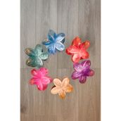 Şehrazat Handmade Tasarım MİDİ BOY LOTUS ŞEFFAF MANDAL SAÇ TOKASI
