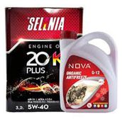 Selenia 20K Plus 5W-40 3.2 lt Sentetik Motor Yağı + 3 lt Kırmızı Antifriz
