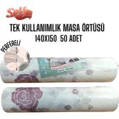 Self Tek Kullanımlık 140x150 cm 50'li Masa Örtüsü