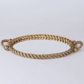 Selim Rope Altın Aynalı Tepsi