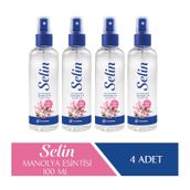 Selin 80 Derece Manolya Esintisi Sprey Kolonya 4 x 100 ML