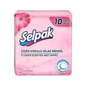 Selpak Çiçek Kokulu 10'lu Islak Cep Mendil