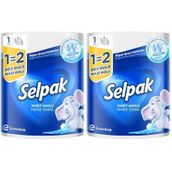 Selpak Kağıt Havlu Dev Rulo 1:2 2li paket