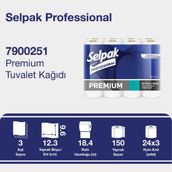 Selpak Professional Premium Tuvalet Kağıdı 3 Katlı 24 Rulo Ekstra Dayanıklı ve Yumuşak