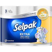 Selpak Yağ Emici 3 Katlı Kağıt Havlu 3'lü (1 x 3 Adet)