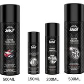 Selsil Araç Bakım Seti -Torpido Parlatıcı+Klima Temizleyici+Lastik Parlatıcı+Motor Temizleme Spreyi - 0,5 lt