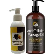 Selülitleri Gidermeye Masaj Yağı Anti-Cellulite Massage Oil 240 ml + Buckthorn Fazla Yağlarınızı Yakmaya Inceltmeye Masaj Kremi 150 ml - 1li