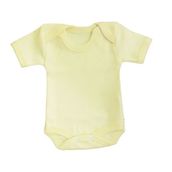 Sema Baby 0-3 Ay Sarı Yarım Kol Body