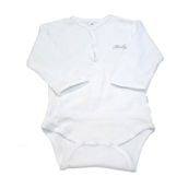 Sema Baby Beyaz 0-6 Ay Uzun Kol Kaşkorse Body