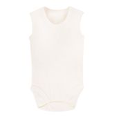 Sema Baby Beyaz 9-12 Ay Jakarlı Askılı Body