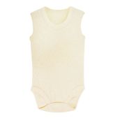 Sema Baby Krem 0-6 Ay Jakarlı Askılı Body