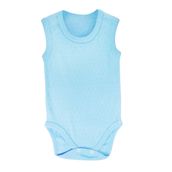 Sema Baby Mavi 12-18 Ay Jakarlı Askılı Body