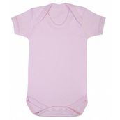Sema Baby Yarım Kol Pembe Prematüre Penye Çıtçıtlı Badi