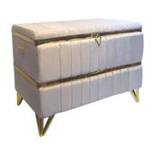 Sema Home Premium Büyük Çift Aynalı Büyük Boy Çeyiz Sandığı