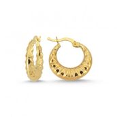 Sembol Gold 1.9 cm 14 Ayar Altın Halka Küpe