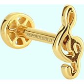 Sembol Gold 14 Ayar Altın Sol Tragus Piercing