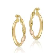 Sembol Gold 14 Ayar Tek Burma 2,0 cm Altın Halka Küpe