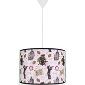 Şenay Aydınlatma Beyaz Korsan Renkli Çocuk Odası Silindir Kumaş Sarkıt Avize