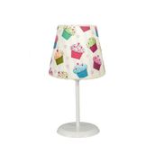 Şenay Aydınlatma Pembe Cupcake Çocuk Odası Silindir Kumaş Abajur