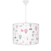 Şenay Beyaz Balon Aydınlatma Çocuk Odası Silindir Kumaş Avize Sarkıt