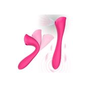 Sens 2 in 1 Otomatik Isıtmalı Klitoris Emişli G-Spot Uyarıcı Vibratör - Bükülebilir, 7 Titreşim Frekansı ve 3 Emiş Gücü, Su Geçirmez, USB Şarjlı, Tıbbi Sınıf Silikon, Kıkırdaklı Bükülebilir Vibratör