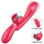 Sens Şarjlı Su Geçirmez Klitoris G Nokta Uyarıcı 2 in 1 Vibratör,Güçlü Titreşimli Aşağı Yukarı Çırpma Hareketi,Eğik Tasarım,Kadınlar İçin Yüksek Performanslı Seks Oyuncağı,Tahrik Tatmin Edici Vibratör
