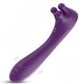 Sens Sex Shop Manyetik Şarjlı Meme Ucu ve Klitoris Uyarıcı 360° Dönme Rotasyonlu Pençe Görünümlü 3 Başlık, Anal ve G Nokta Uyarıcı Güçlü Titreşimli, Çift Taraflı Kullanılabilir Yeni Nesil Vibratör