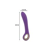Sens Sex Toy Usb Şarjlı 19 CM Prostat, Anal ve G Nokta Uyarıcı Vibratör, Kolay Kullanım İçin Tutma Halkalı Eğik Yapıda Anal Vibratör - Prostate Massager & G Spot Stimulation with Pull Ring