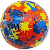 Senson Voleybol Topu Splash Desenli Soft Touch Dikişli 280 gr - Kırmızı (Lisinya)