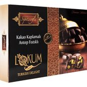 Sepetçioğlu Kakao Kaplamalı Antep Fıstıklı Çifte Kavrulmuş Lokum 300G