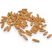 Serhat Aksesuar ve El İşçilik 12 Mm Arpa Şeritli Açık Kahve (22X6 MM) Ahşap Boncuk 35 gr (70 ADET)