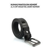 sermoda 33 mm Baskılı Desenli Vegetal Deri Erkek Kumaş Pantolon Kemeri 2