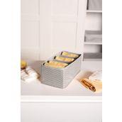 Serstil 6 Gözlü Çekmece İçi Dolap Çorap / İç Çamaşırı Katlanabilir Düzenleyici Organizer Kutu 14x28x12 cm