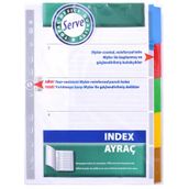 Serve 5520K (A4) 5 Renkli Klasik Ayraç