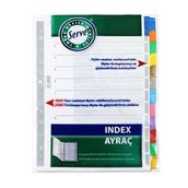 Serve A4 12 Renkli Karton Ayraç