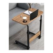 servetavcı Bambu Yükseklik Ayarlı Laptop ve Tablet Sehpası Çalışma Masası - Atlantik Çam 60X40 (Tekerlekli)