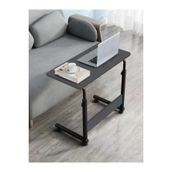Servetavcı Yükseklik Ayarlı Laptop Sehpası Ve Çalışma Masası - Antrasit (Tekerli) Oval Kenar - 70X40