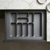 Sese 400-07-06-54 Plastik 62x49 cm Antrasit Ekonomik Kaşıklık
