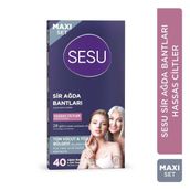 Sesu Hassas Ciltlere Özel Maxi 40'lı Set Ağda Bandı