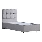 Setay Berlin 90x200 cm Açık Gri Tek Kişilik Baza Başlık Comfort Yatak Seti