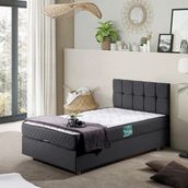 Setay Berlin Antrasit 90x190 cm İkili Set Tek Kişilik Baza Başlık