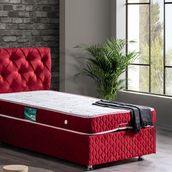 Setay Mobilya 150x200 cm Bordo Vita New Baza Başlık ve Comfort Yatak Seti