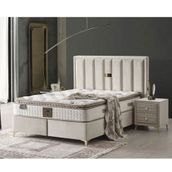 Setay Mobilya 160x200 cm Krem Diamond Baza Başlık ve Yatak Seti