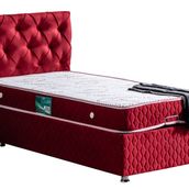 Setay Mobilya 90x190 cm Bordo Vita New Baza Başlık ve Comfort Yatak Seti