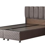 Setay Mobilya 90x200 cm Antrasit Gri Tetra Baza ve Başlık Seti