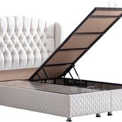 Setay Mobilya 90x200 cm Krem Nice Baza ve Başlık Seti