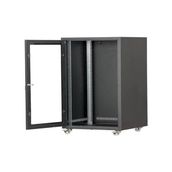 Setrack 19'' 16U 600X800 Tekerlekli Camlı Rack Kabinet - 1 TB - Yok