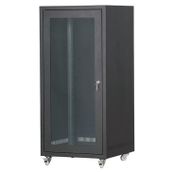 SETRACK 19'' 42U 800X1000 CAMLI TEKERLEKLİ RACK KABİNET